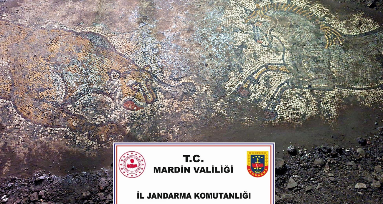 Mardin’de Tarihi Mozaik Operasyonu: 1500 Yıllık Eser Kurtarıldı