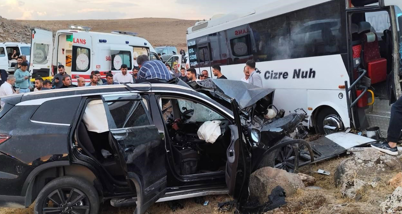 Şırnak’ta Korkunç Kaza: Otobüs ile Otomobil Çarpıştı, 8 Yaralı