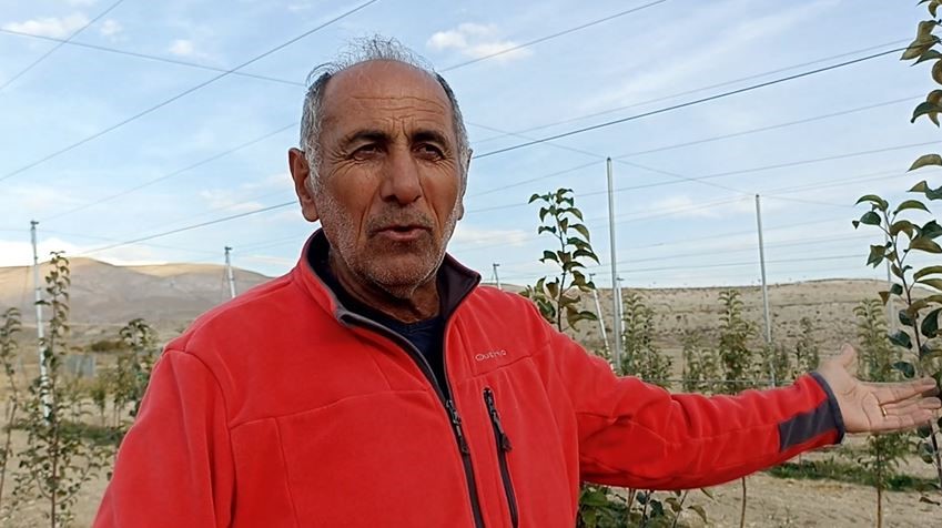 Sivas Gürün’de Emekli Vatandaşın Elma Bahçesi Hayali Gerçeğe Dönüşüyor