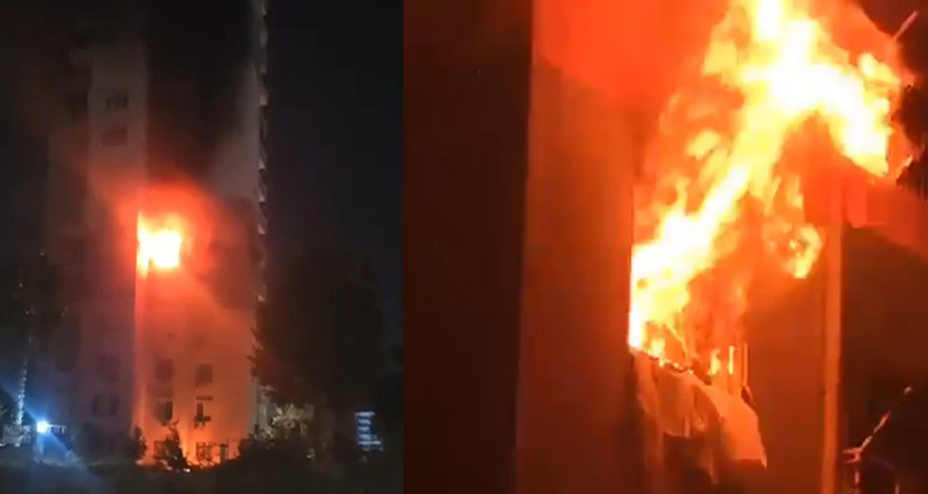 Antalya’da Yüksek Katlı Binada Korkutan Yangın: 1 Yaralı