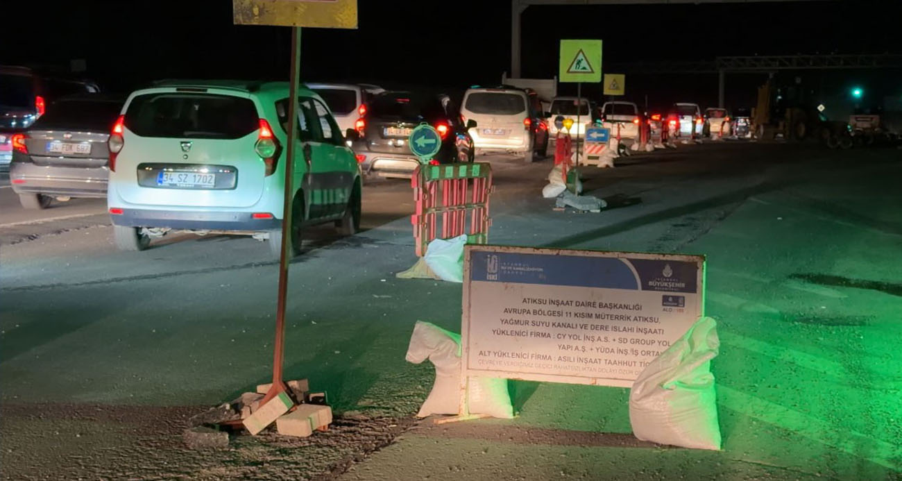 Arnavutköy’de İSKİ Çalışması Trafiği Felç Etti