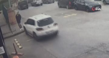 Bahçelievler’deki Otoparkta Yaşanan Şaşırtıcı Trafik Kazası Güvenlik Kamerasında