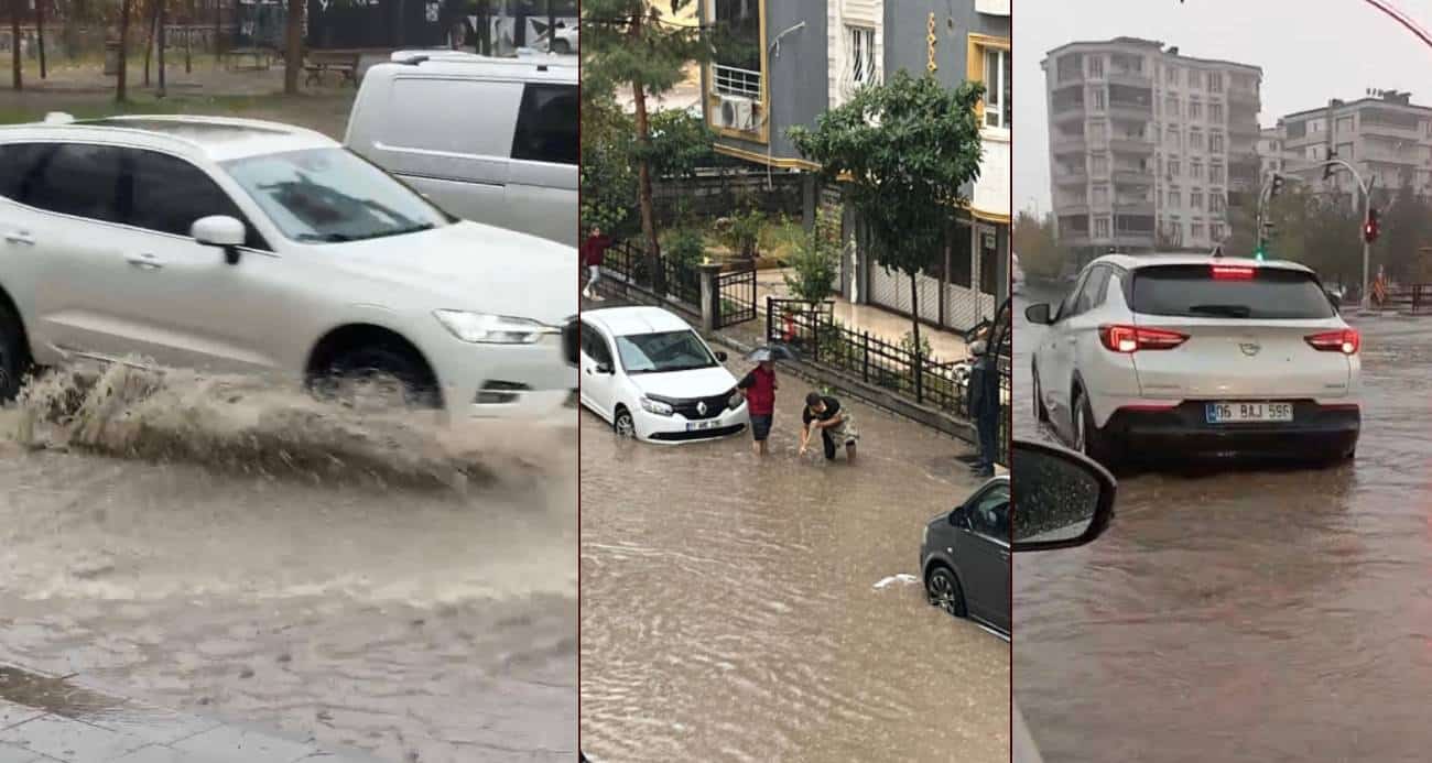 Batman’da Şiddetli Yağmur, Sokakları Sular Altında Bıraktı