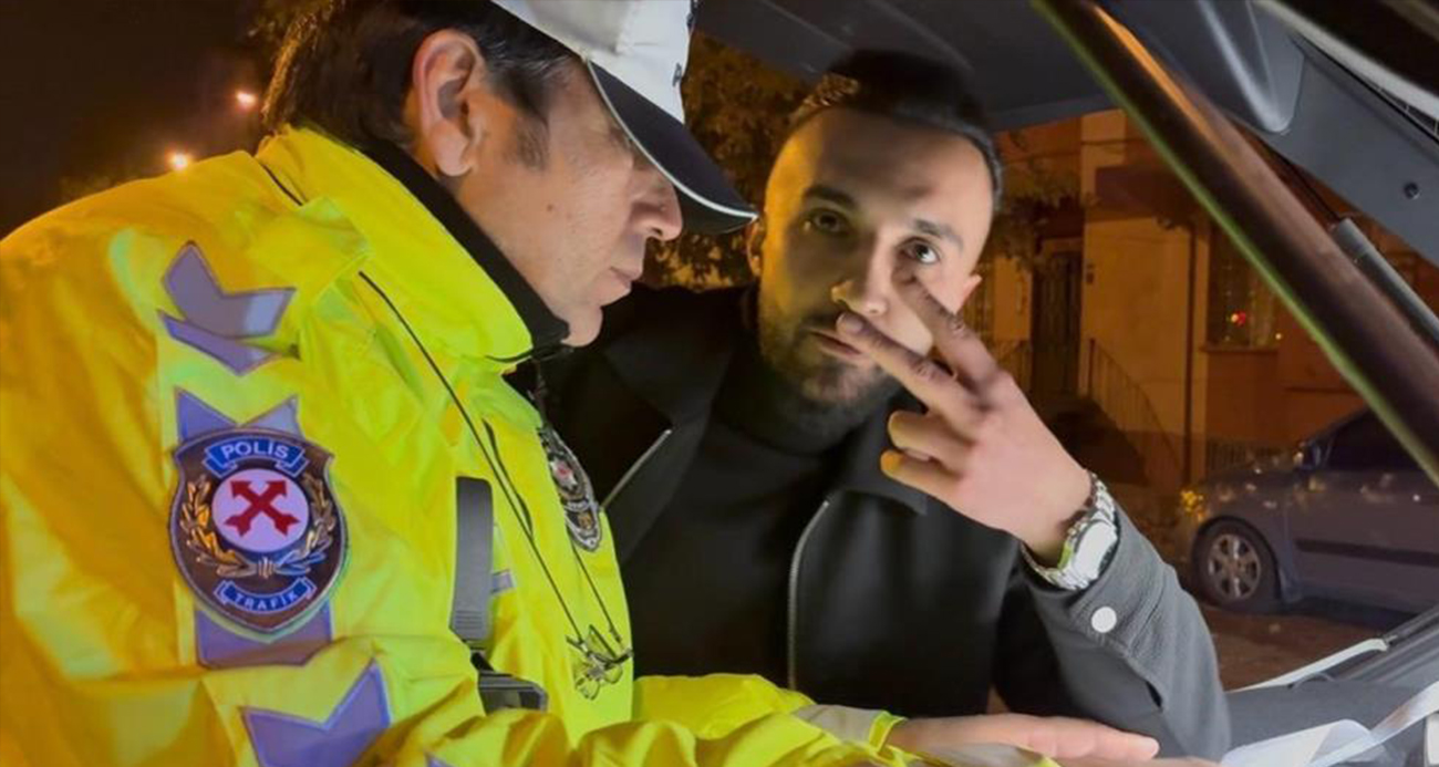 ‘Dur’ ihtarına uymayan alkollü sürücünün rahatlığı pes dedirtti