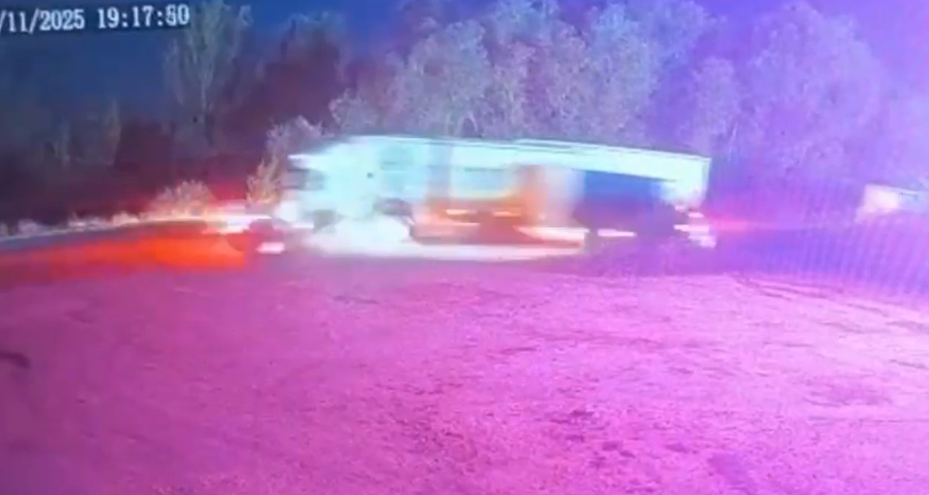 Edirne’de Korkunç Zincirleme Kaza Anı Güvenlik Kamerasında