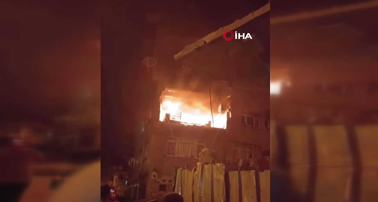 Kağıthane’de Yangın Çıkan Binada Patlama Oldu