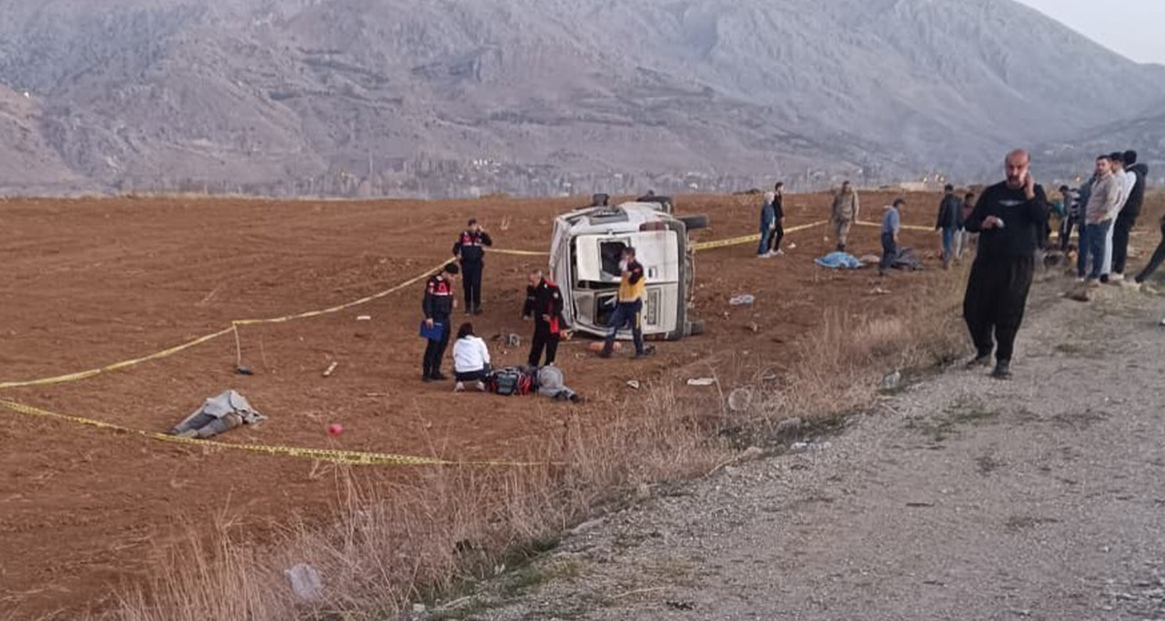 Kahramanmaraş’ta İnşaat İşçilerini Taşıyan Minibüs Kazası: 2 Ölüm, 7 Yaralı