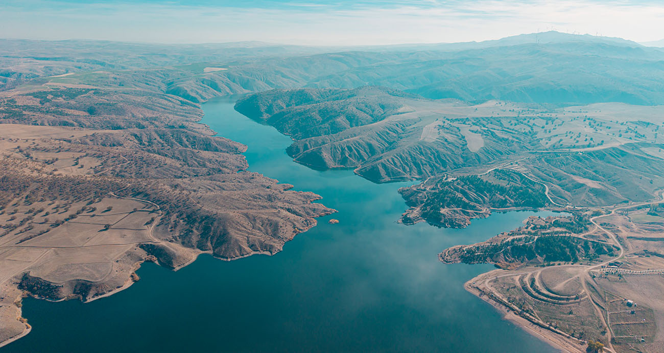 Kırıkkale’de Kapulukaya Barajı’nın Büyüleyici Görünümü