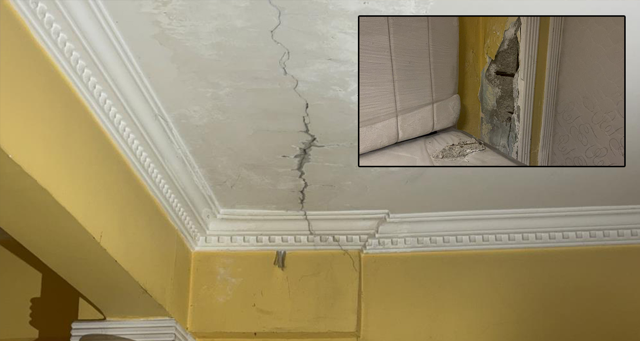 Kocaeli Çayırova’da Apartman Kolonlarında Çatlaklar: Sakinler Endişeyle Evlerini Boşalttı