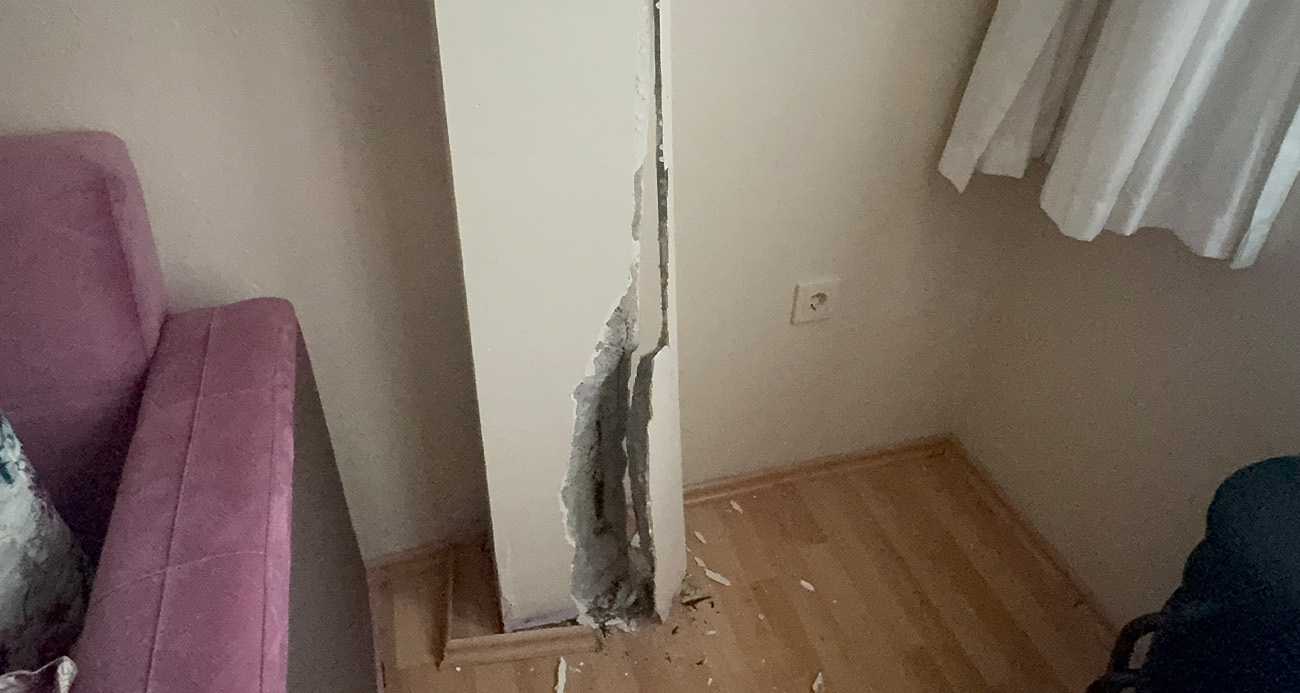 Kocaeli Darıca’da Güvenlik Önlemi: Çatlaklar Nedeniyle Bina Boşaltıldı