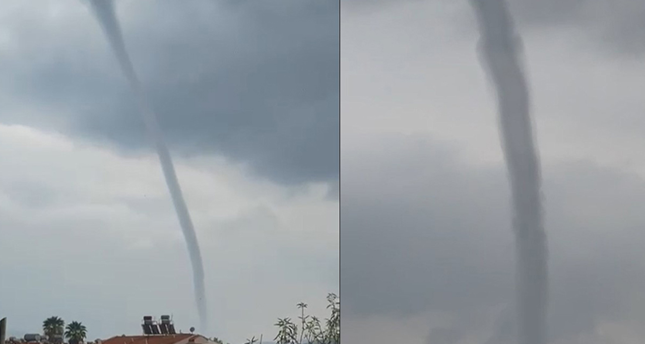 Marmaris’te Deniz Üzerinde Hortum Görüntülendi