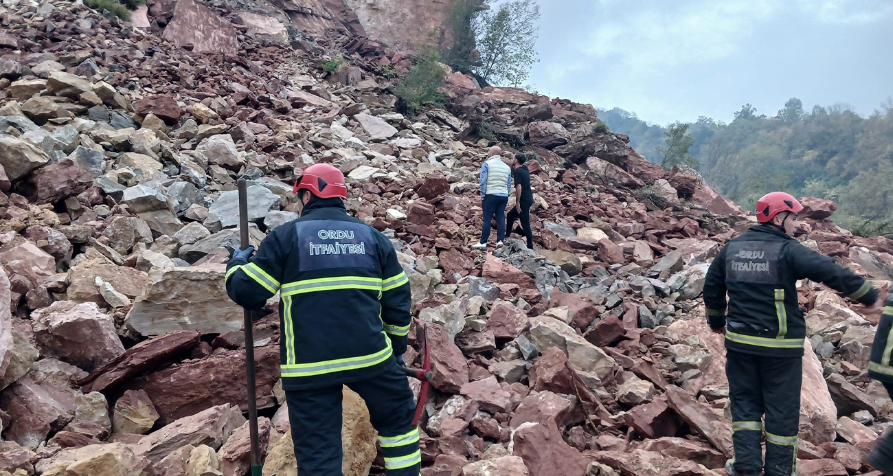 Ordu Fatsa’da Taş Ocağı Çöktü: İki İşçi Göçük Altında