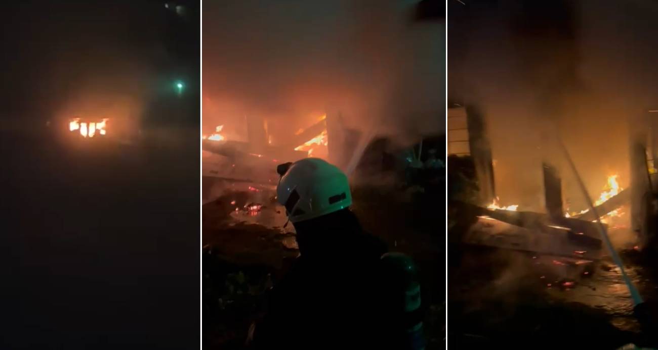 Rize’de Bir Binanın Kömürlüğünde Yangın Endişesi