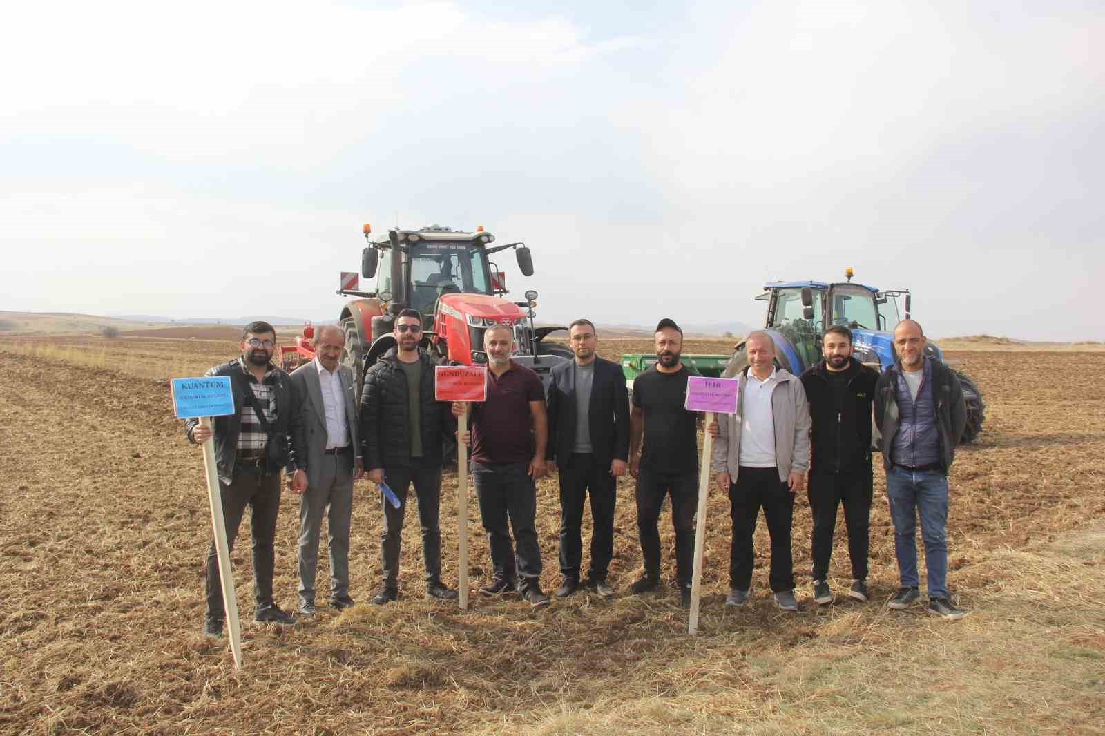 Sivas Zara’da Yeni Ekmeklik Buğday Çeşitleri Toprakla Buluştu