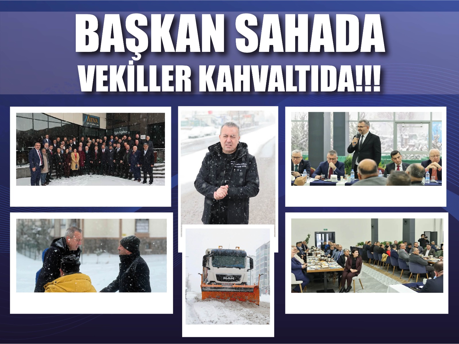 BAŞKAN SAHADA, VEKİLLER KAHVALTIDA!..