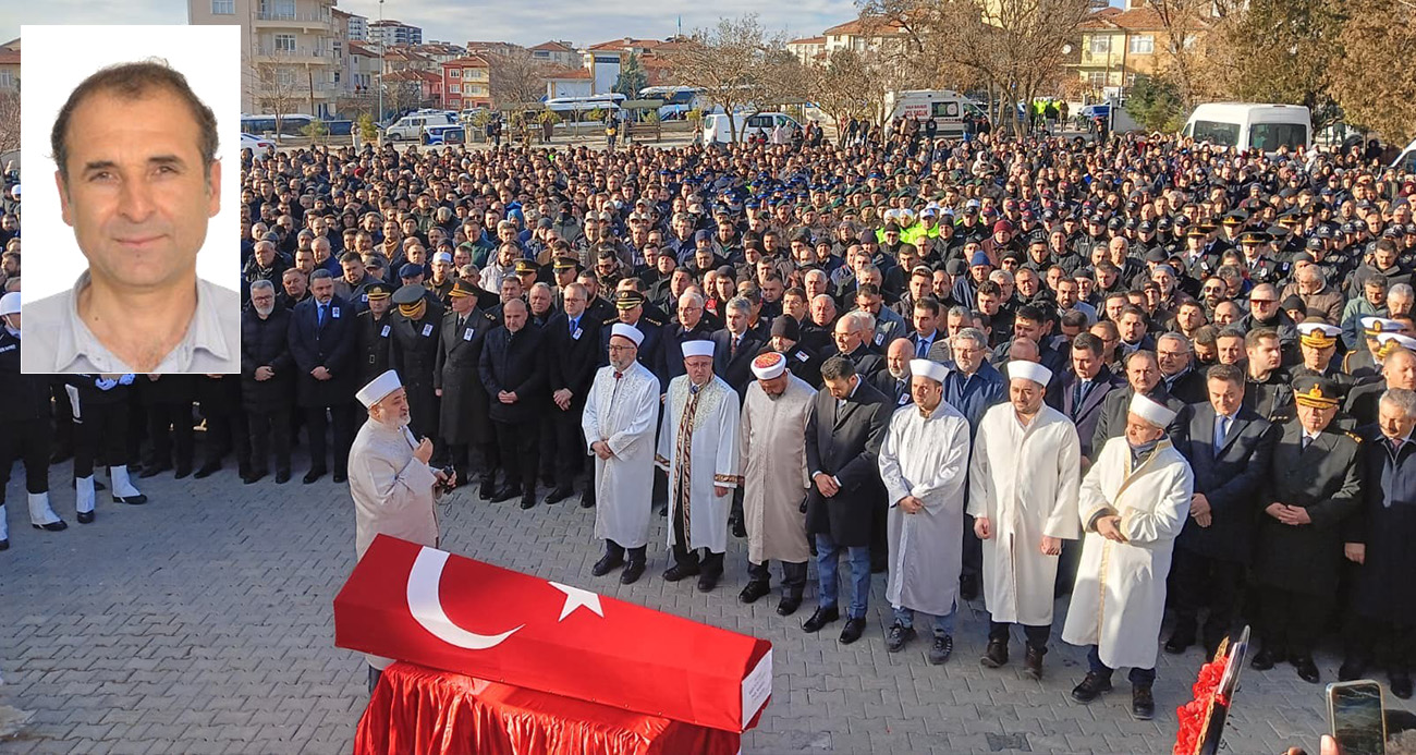 Ankara Şereflikoçhisar’da Şehit Polis Memuru İçin Hüzünlü Veda