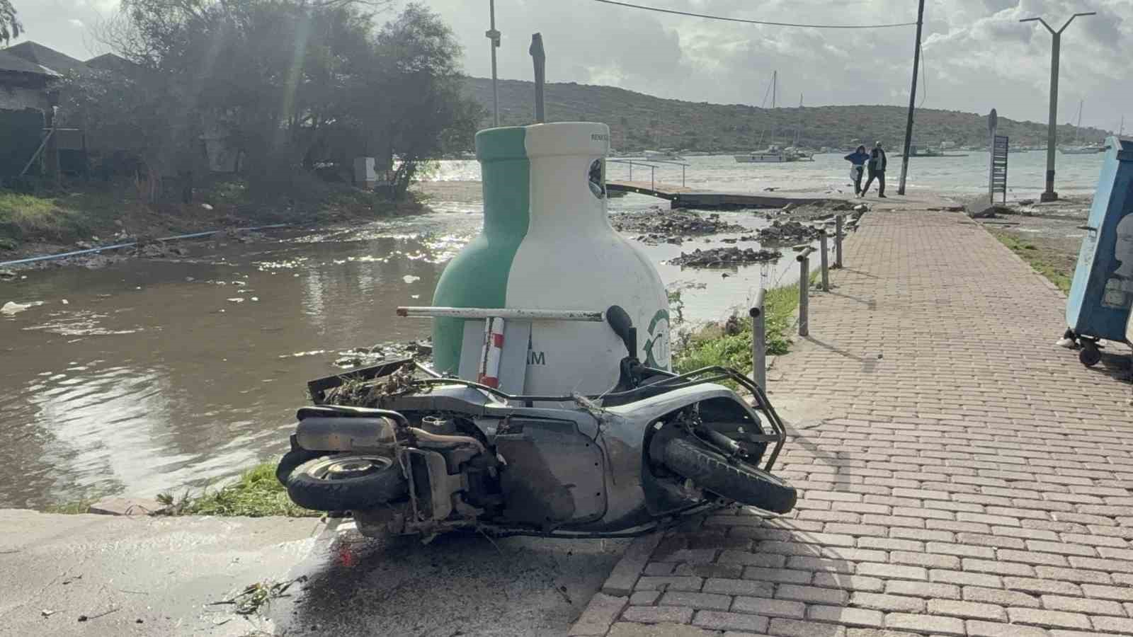 Bodrum’da Fırtına Sonrası Deniz ve Kara Kaosu