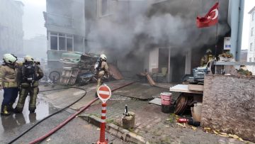 Çekmeköy’de Mobilya Atölyesi Alev Alev: Yangın Bina’yı Harap Etti