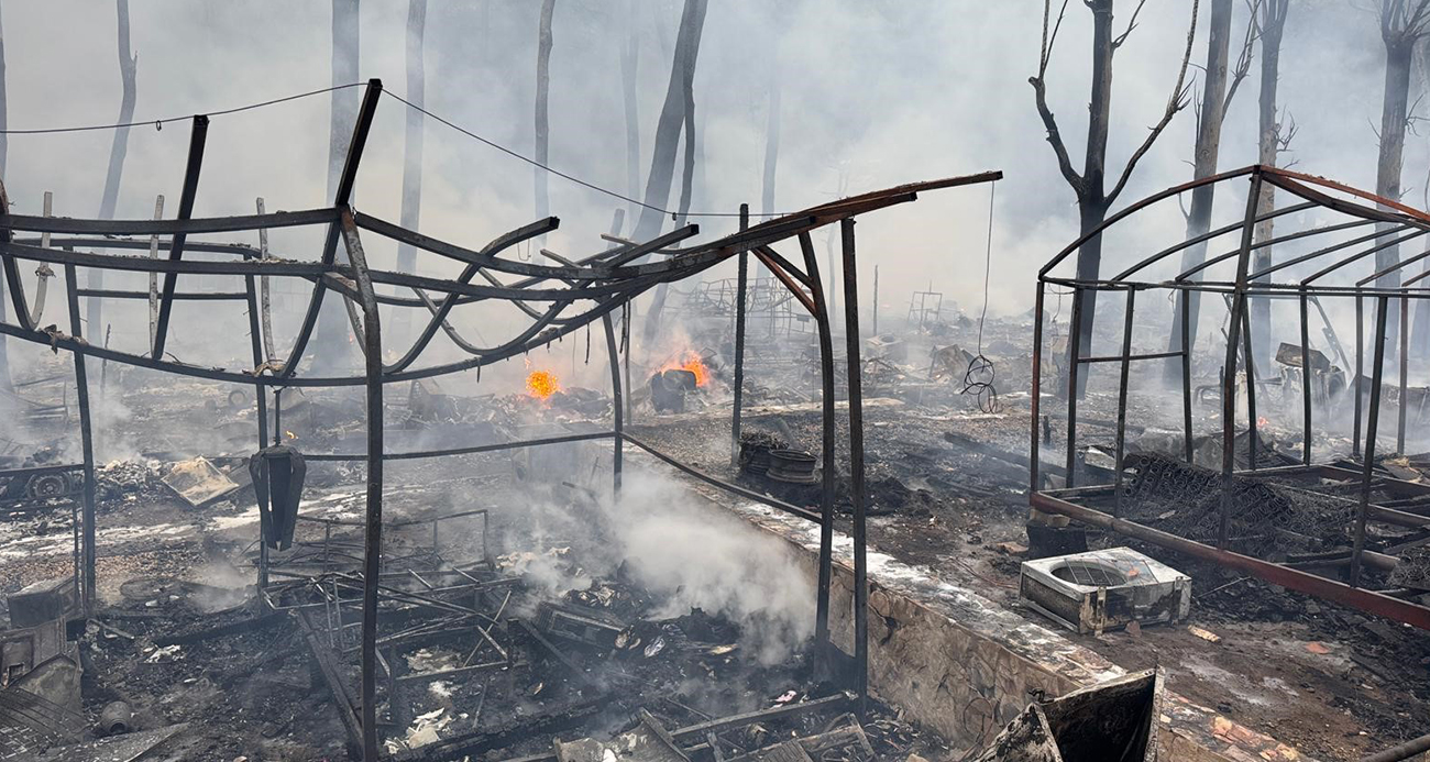 Fethiye’de Karavan ve Bungalovlar Yangın Felaketiyle Küle Döndü