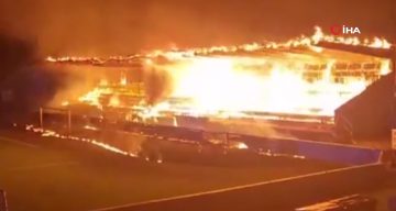 Finlandiya’da Küme Düşen FC Haka’nın Stadyumu, Genç Taraftarlar Tarafından Yakıldı