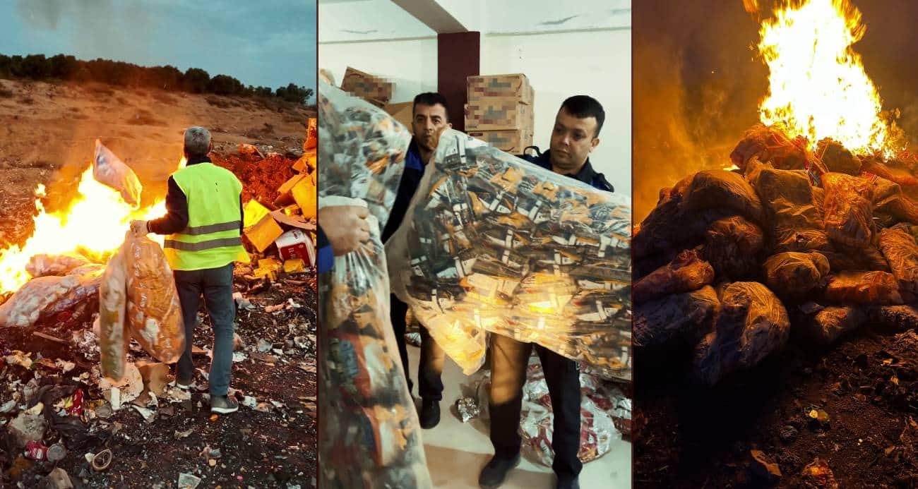 Hatay Reyhanlı’da Sağlık Tehdidi: Tarihi Geçmiş 2 Ton Cips ve Şekerleme İmha Edildi