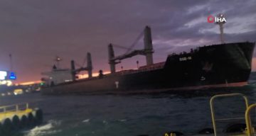 İstanbul Beşiktaş’ta Kuru Yük Gemisi Tehlikesi: İskeleye Çarpmadan Durdu