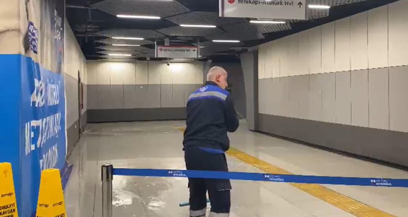 İstanbul’da Sağanak Yağış Metro İstasyonlarını Vurdu