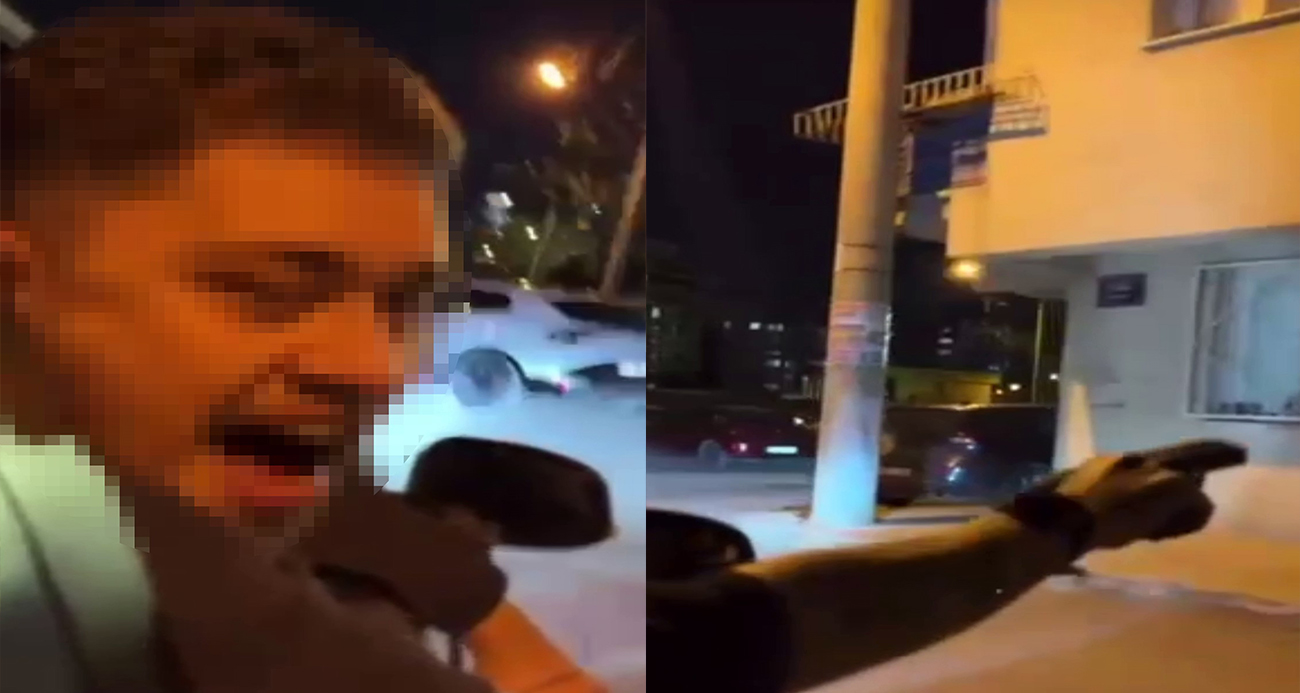 İzmir’de Sokak Ortasında Silahla Tehdit ve Ateş Açma Olayı