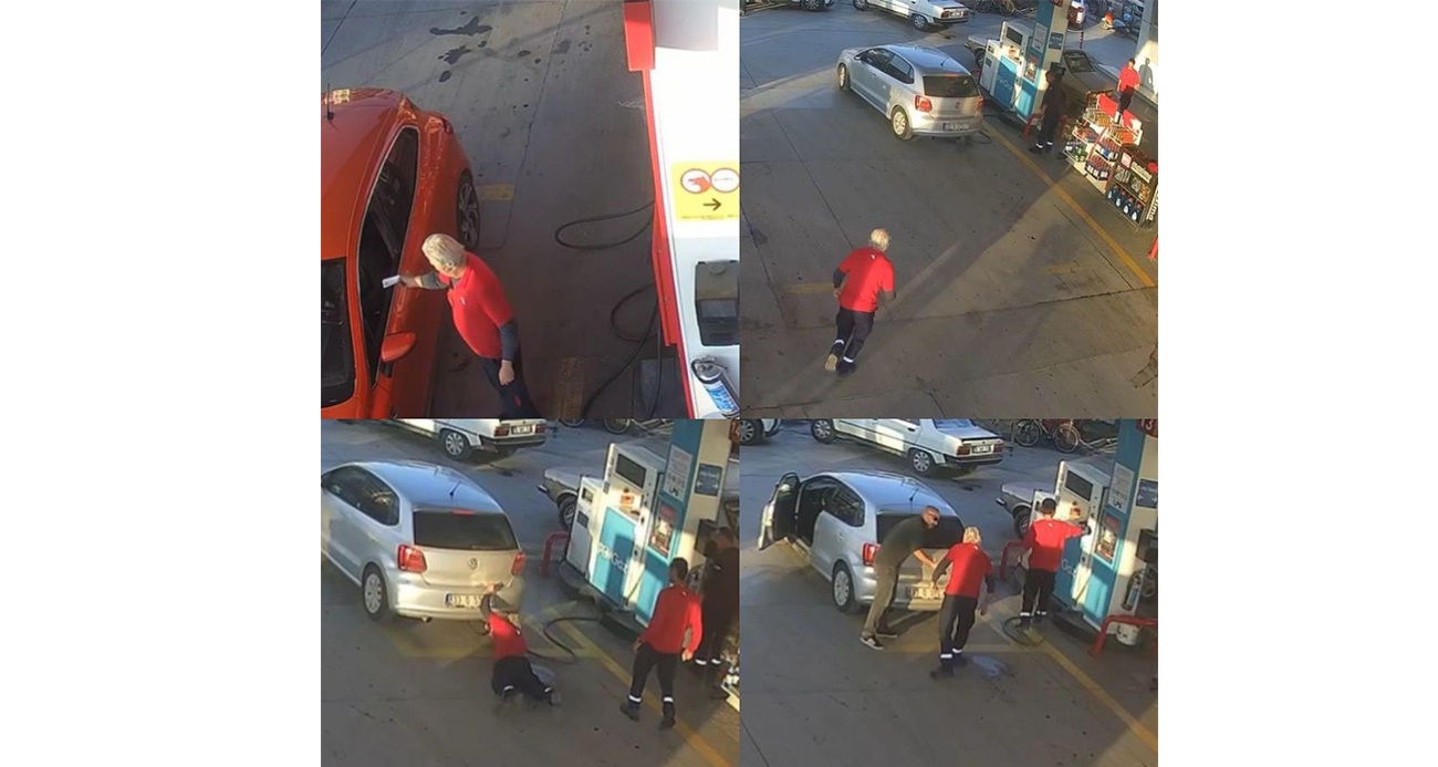 Mersin’de Akaryakıt İstasyonunda Faciadan Dönüldü