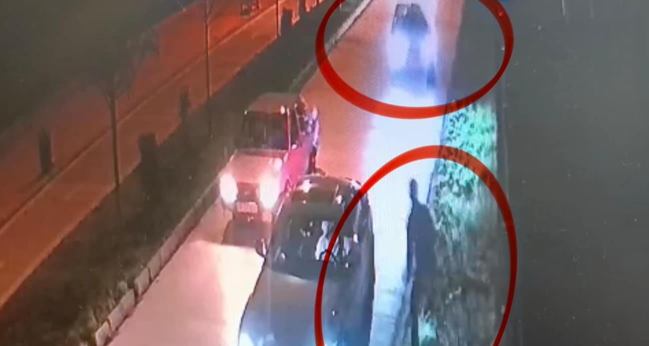 Samsun’da Polis Memuruna Çarpan Kaçak Sürücü Kamerada