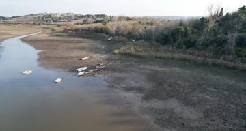 Terkos Gölü’ndeki Su Seviyesi Düşüşü Tarihi Yapıları Ortaya Çıkardı