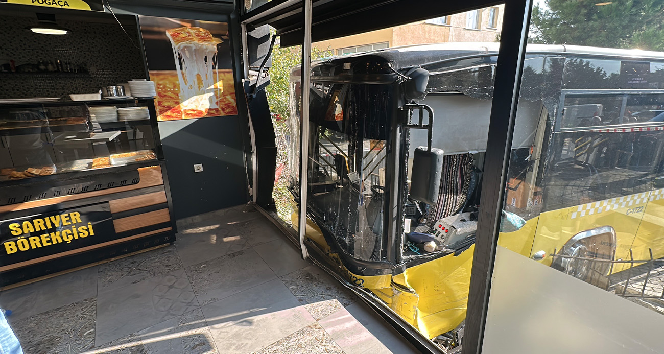Üsküdar’da İETT Otobüsü Börekçi Dükkanına Girdi: 4 Yaralı