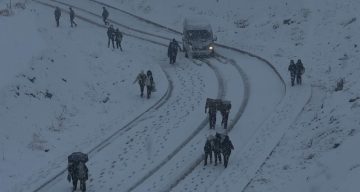 Yüksekova Ağır Kar Yağışı Altında