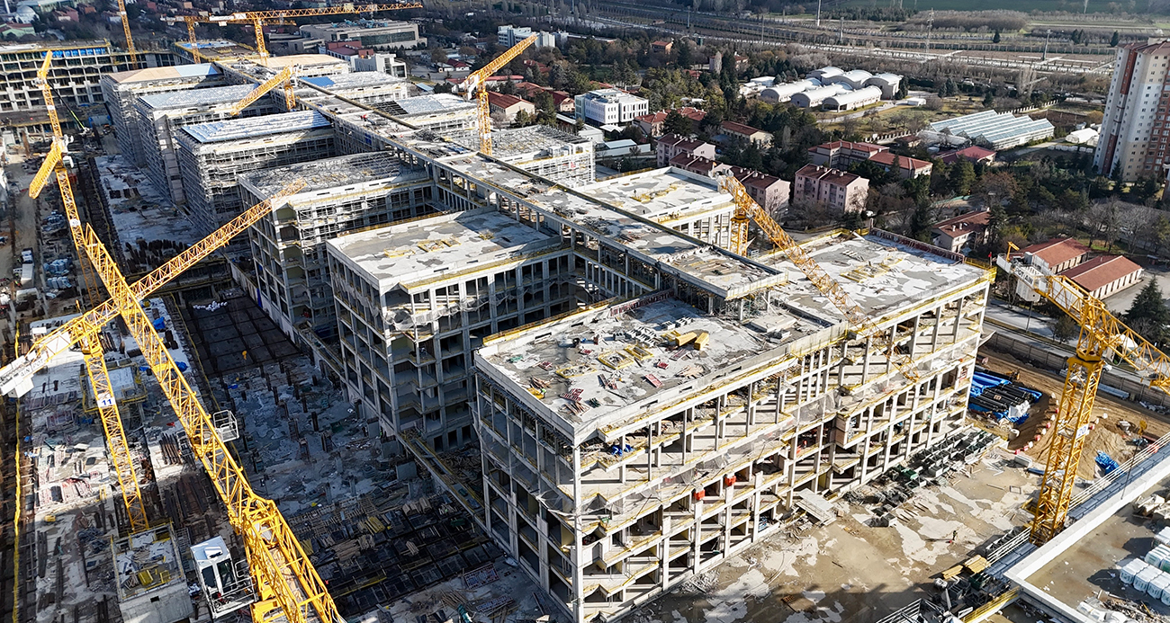 Ankara’nın Yeni Adalet Sarayı Görkemli Yapısıyla Yükseliyor