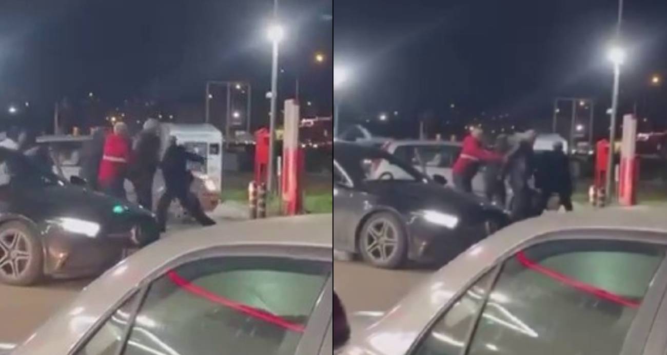 Bursa Nilüfer’de Akaryakıt İstasyonunda Kavga Çıktı