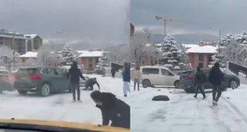 Bursa’da Kar Nedeniyle Kontrolden Çıkan Araç Dehşet Saçtı