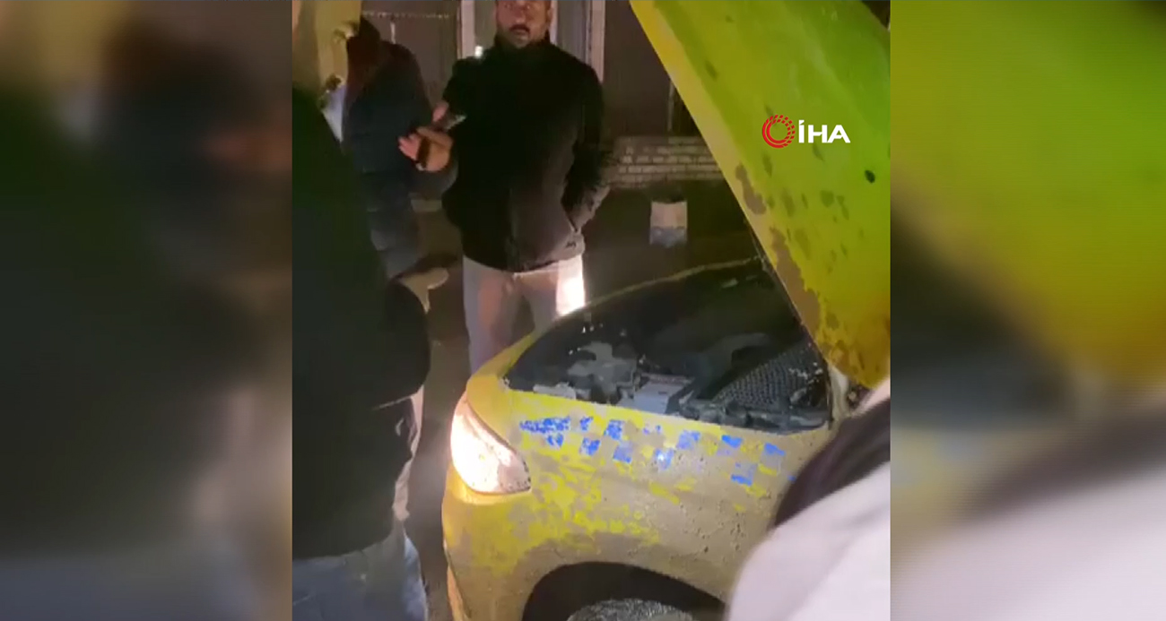 Havalimanından Alınan Taksi Şoförüne Yol Ortasında Saldırı
