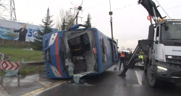 Kağıthane’de Cezaevi Nakil Aracının Kaza Yapması Sonucu 19 Yaralı