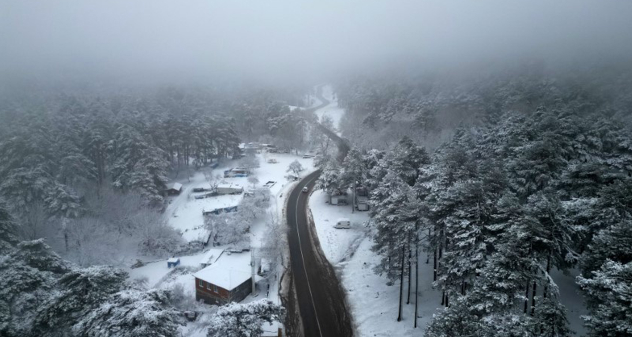 Kazdağları Kar Altında: Beyaz Cümbüş Havada Yakalandı