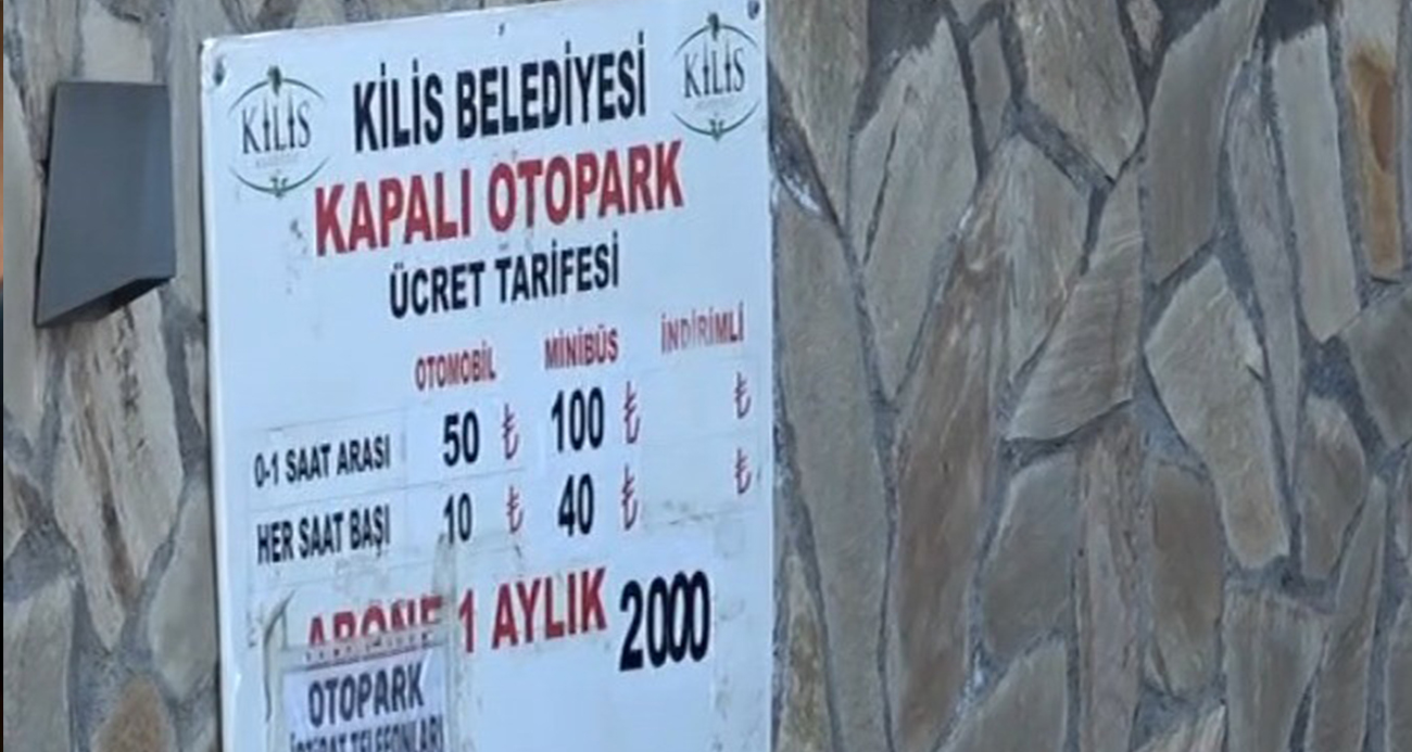 Kilis Belediyesi Kapalı Otopark Ücretlerine Yüzde Yüz Zam Uyguladı