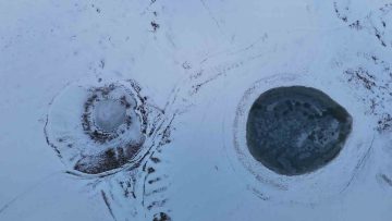 Sivas’ın ‘Gözleri’ Ağgöl ve Karagöl Buz Tuttu