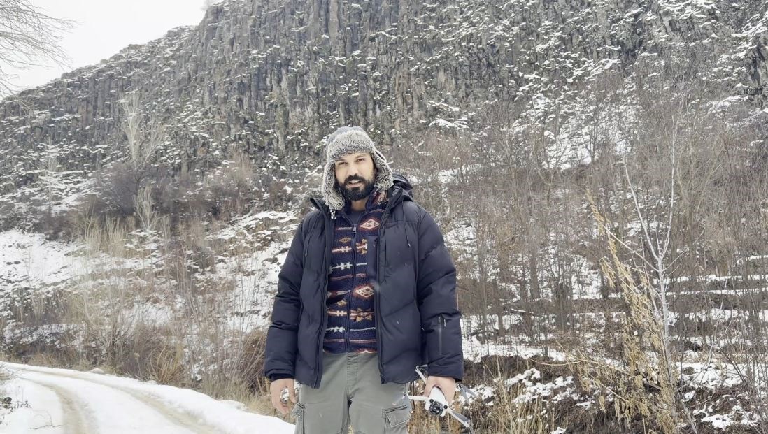 Sivas’ta Buz Tutan Barajda Eşsiz Anlar