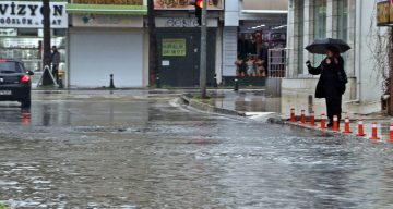 Antalya’da Şiddetli Yağış Sonucu Rögarlar Taştı, Dana Telef Oldu