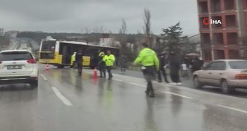 Büyükçekmece’de İETT Otobüsü Kazası: Bariyerlere Çarpma Anı