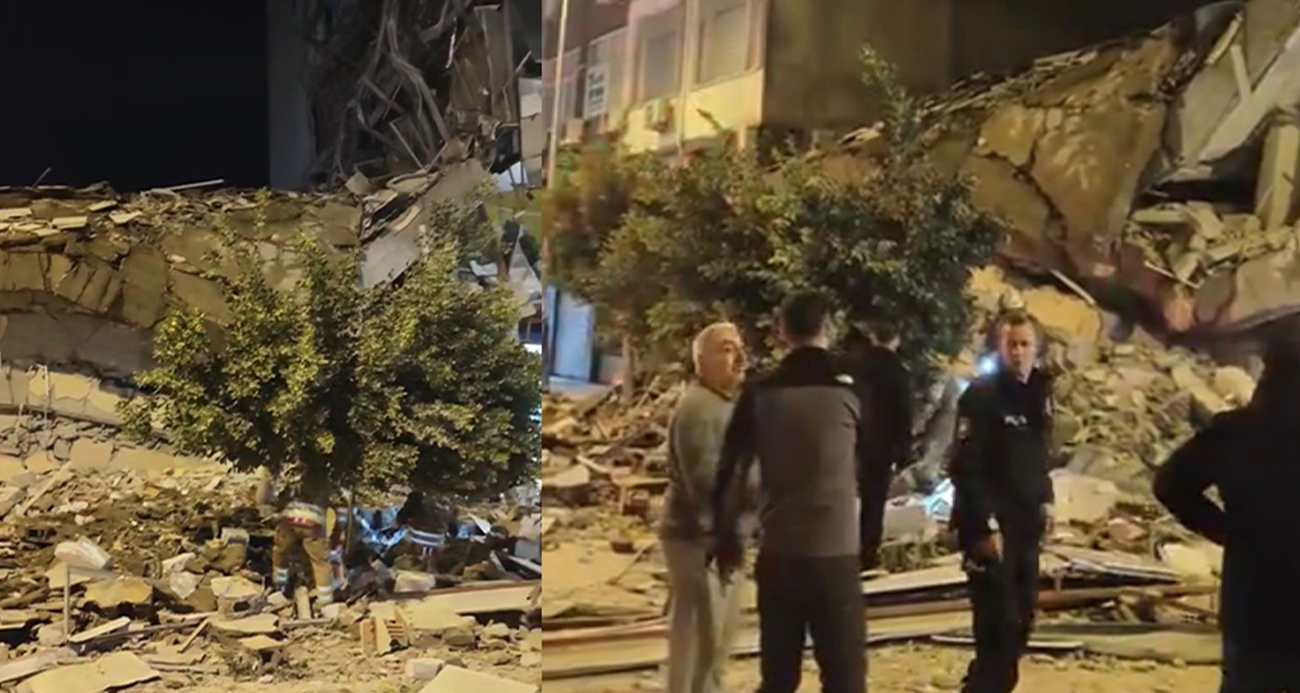 Hatay İskenderun’da Yıkım Çalışması Sırasında Bina Çöktü