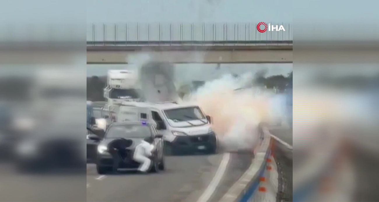 İtalya’da Zırhlı Araç Soygunu: Silahlı Çete Otoyolu Kapattı