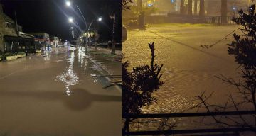 İzmir Yeni Foça’da Şiddetli Yağışlar Nedeniyle Dereler Taştı, Su Baskınları Meydana Geldi