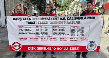 Karşıyaka Belediyesi İşçileri, Alacakları İçin Seslerini Yükseltti