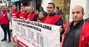 Karşıyaka Belediyesi İşçileri Maaş Krizi Nedeniyle Eylemde