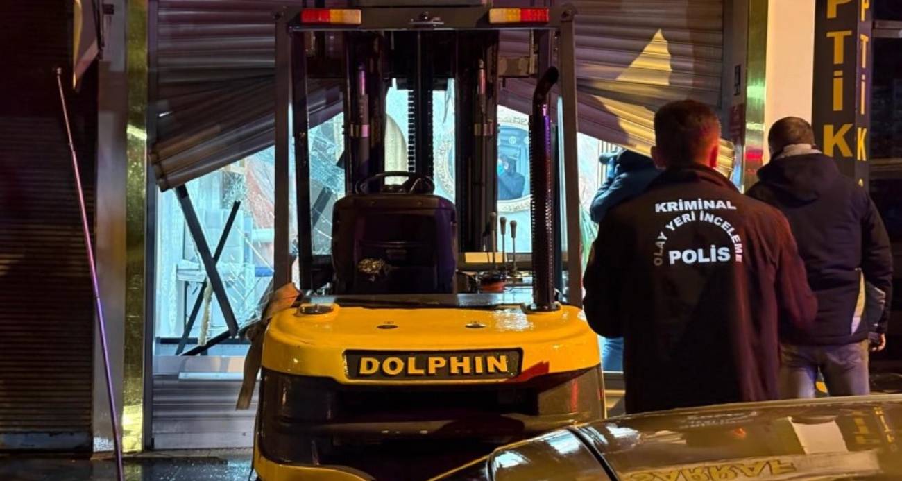 Kayseri’de Forkliftle Kuyumcu Soygunu